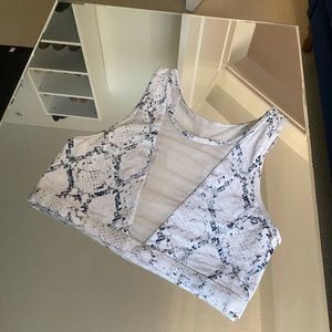 Varley Snake Print Sports Bra